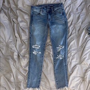 American Eagle Ripped High Waisted Jeans